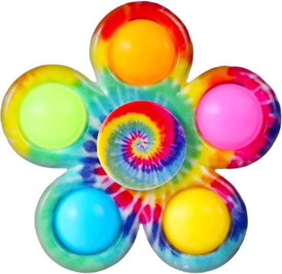 Fidget- Simple Dimple - Spinner- Popit - Regenboog - TikTok
