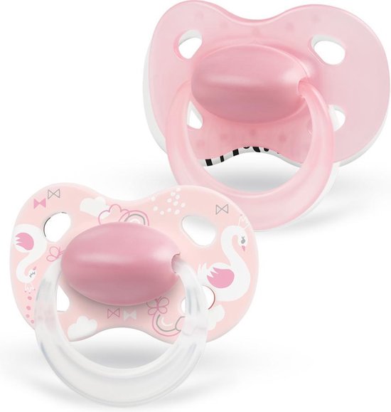 Medela Baby Fopspeen Original Hoge acceptatie orthdontisch ergonomische vorm - Powdery Pink - 0-6 maanden - 2 stuks