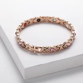 MAGNETOX | Helende Armband 'Crystal' | Magneetarmband | Gezondheidsarmband | Magnetische Armband | Roségoud