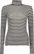 Ichi T-shirt Ihjilva Stripe Rn 20115279 Black 194008 Dames Maat - XL