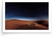 Walljar - Desert Nighttime - Muurdecoratie - Poster