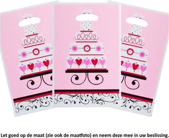 Verhandeling Vermindering bewijs 10x Uitdeelzakjes Verjaardags taart - Birthday Cake - Verjaardag - Bruiloft  - Marriage... | bol.com