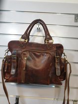 Hillburry  ,werktas, laptop tas,weekendtas,account,Italiaanse leder ,Bruin kleur