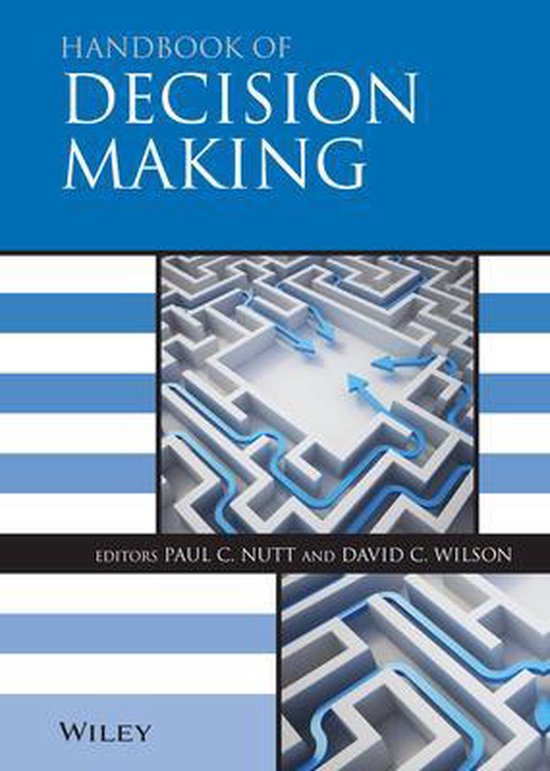 Handbook Of Decision Making - cover