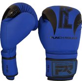 Punch Round Bokshandschoenen "SLAM" Mat Blauw Zwart 10 OZ