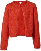 Meisjes vest mohair brique | Maat 140/ 10Y