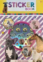 Stickerboek paarden honden katten en meer - 1000 stickers