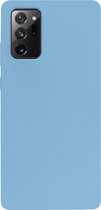 BMAX Siliconen hard case hoesje voor Samsung Galaxy Note 20 - Hard Cover - Beschermhoesje - Telefoonhoesje - Hard case - Telefoonbescherming - Blauw