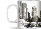 Mok - Illustratie van de skyline van Dubai - 350 ml - Beker