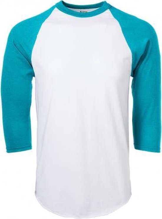 Soffe - Honkbal - MLB - Baseball Shirt - Heren - ¾ mouw - Teal - Small