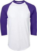 Soffe - Honkbal - MLB - Baseball Shirt - Heren - ¾ mouw - Paars - Medium