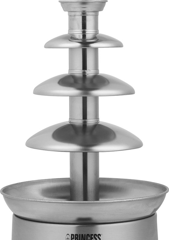 Princess 292999 Chocoladefontein XXL - Chocolade fondue - 4 Lagen - Warmhoudfunctie — afbeelding 5