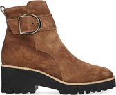 Paul Green 9763 Enkellaarsjes - Enkelboots met rits - Dames - Cognac - Maat 36