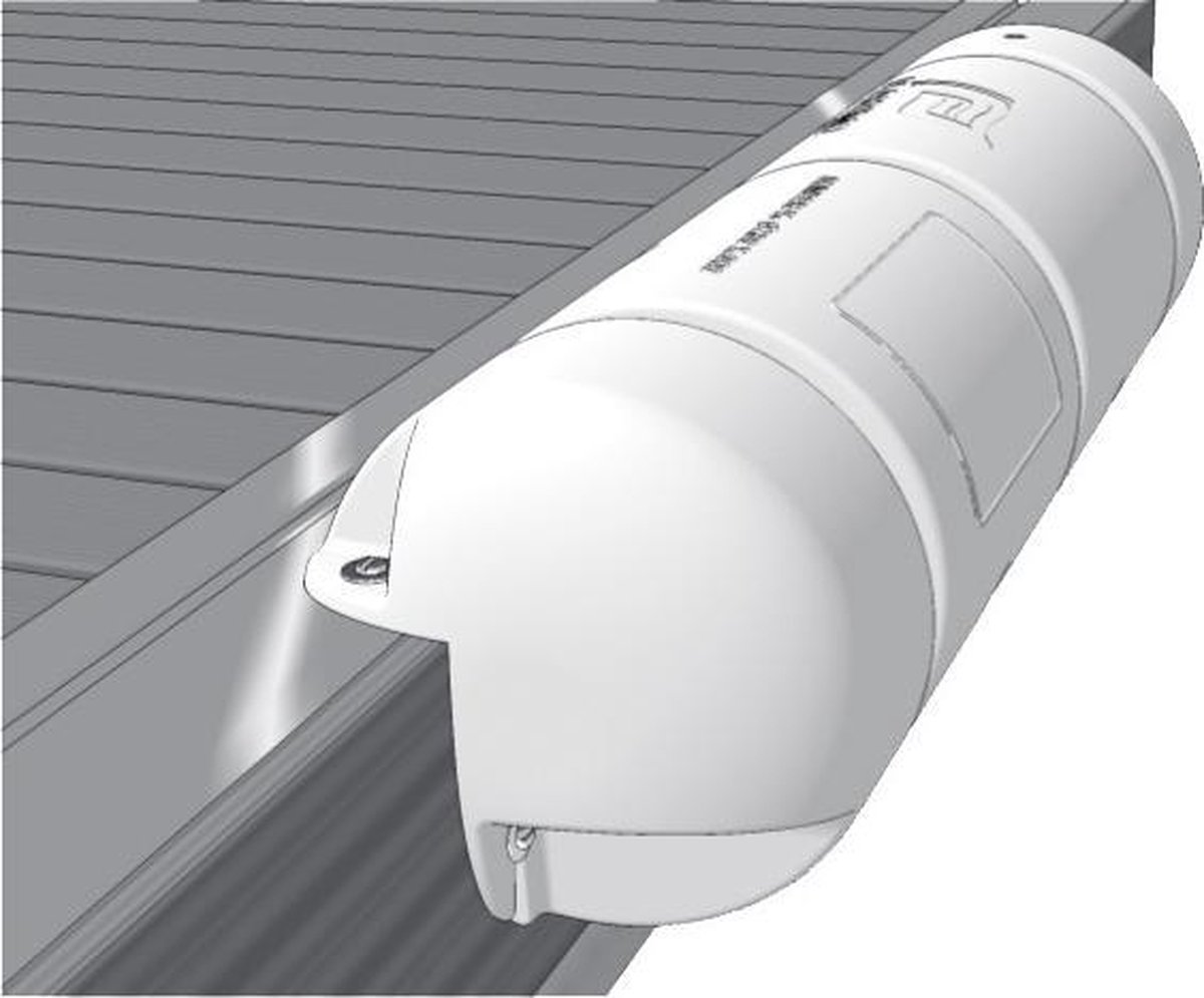 PLASTIMO Bumper 3/4, standaard, wit, 18x40cm