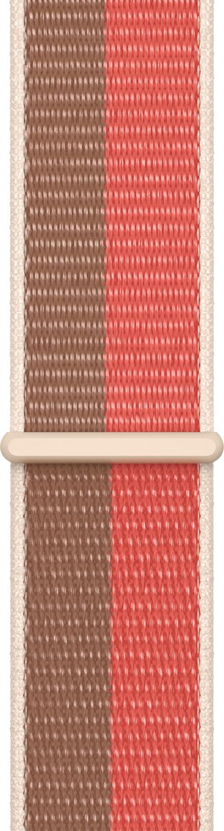 Apple Watch Sport Loop - 45 mm - Pink Pomelo/Tan - Regular - voor Apple Watch SE/5/6