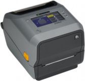 Zebra ZD621t, 12 dots/mm (300 dpi), cutter, disp. (kleur), RTC, USB, USB Host, RS232, BT, Ethernet, WLAN, grijs