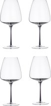 Broste Copenhagen Smoke collection set de 4 verres à vin rouge soufflés à la bouche dans un emballage cadeau - 65 cl