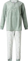 Cocodream Dames pyjama velours met print Dennentak - Groen-maat L