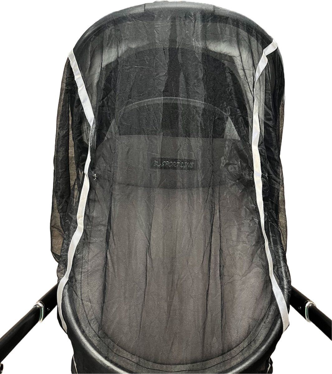 Beeyu Babsana reflecterende klamboe kinderwagen - black