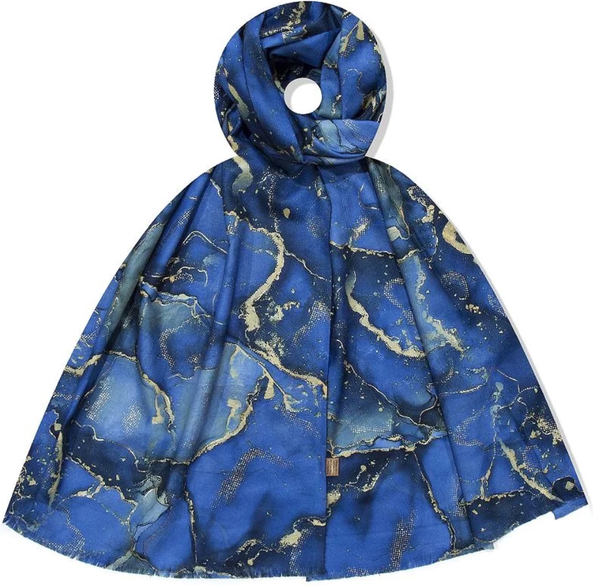 Cynthia Winter Sjaal - Scarf - Wintersjaal Dames - Blauw