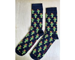 SOKn. Trendy sokken *CACTUS* maat 40-46 (ook leuk om kado te geven !)