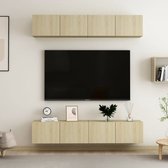 The Living Store Televisiekast Meubel - 80 x 30 x 30 cm - Sonoma eiken