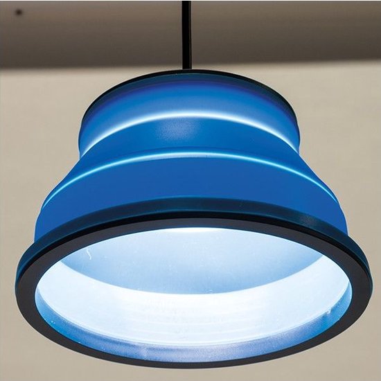 Lampe suspendue pliable en silicone Kampa Groove - Blauw - Lampe suspendue Plein air de camping
