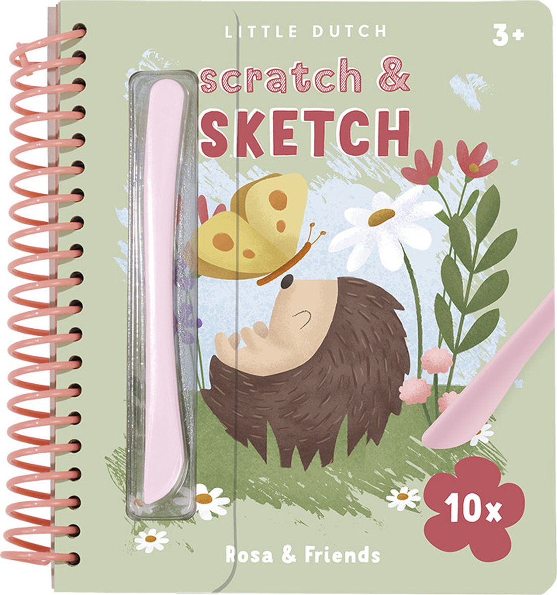 Little Dutch kras- en tekenboek Scratch and Sketch Rosa & Friends Bambolino Toys
