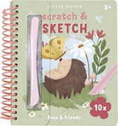 Little Dutch kras- en tekenboek Scratch and Sketch Rosa & Friends - Bambolino Toys