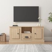 Meuble TV The Living Store Chêne Sonoma - 100 x 35,5 x 45 cm - Trendy et pratique