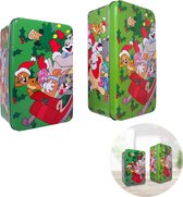 Cheqo® Tom & Jerry Kerstblikken - Voorraadbus - Voorraadpotten - Koektrommel - Kerstdecoratie - Tom en Jerry - 2 stuks