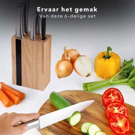 Japans koksmes met punt Santoku (universeel) – Peter van Berckel