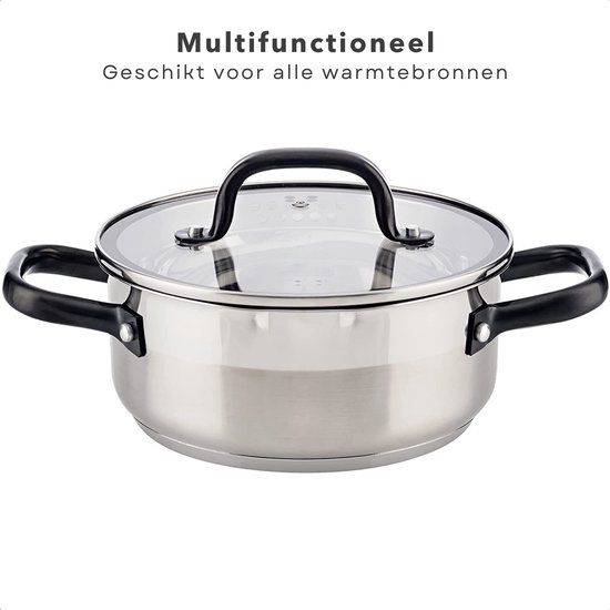 Marmite Cheqo® XL - 12 litres - Tous feux - Induction - Casserole -  Répartition