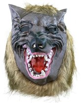 Masque de loup-garou Fjesta - Masque d'Halloween - Costume d'Halloween - Masque de carnaval - Latex - Taille unique