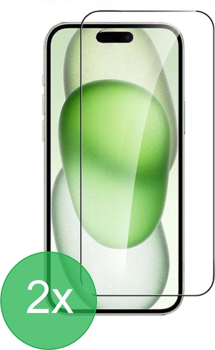 2x Screenprotector Geschikt voor: iPhone 15 Plus / Pro Max screen protector - glas - bescherm - beschermglas - ZT Accessoires