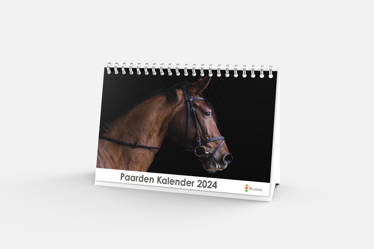Bureaukalender 2024 - Paarden - 20x12cm - 300gms