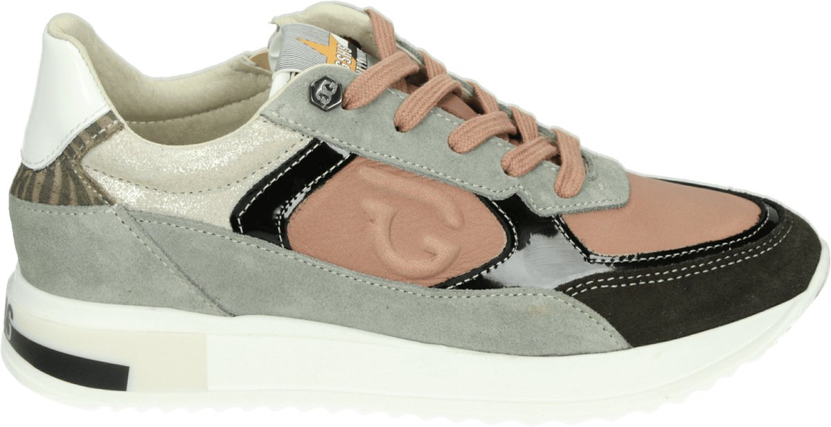 Giga Shoes G4160 - MeisjesLage schoenenKindersneakers - Kleur: Grijs - Maat: 39