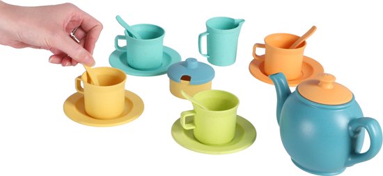 Jipy Bio Theeset Speelgoed - 15-delig theeservies van bioplastic - 3+ jaar van Merkloos — afbeelding 4