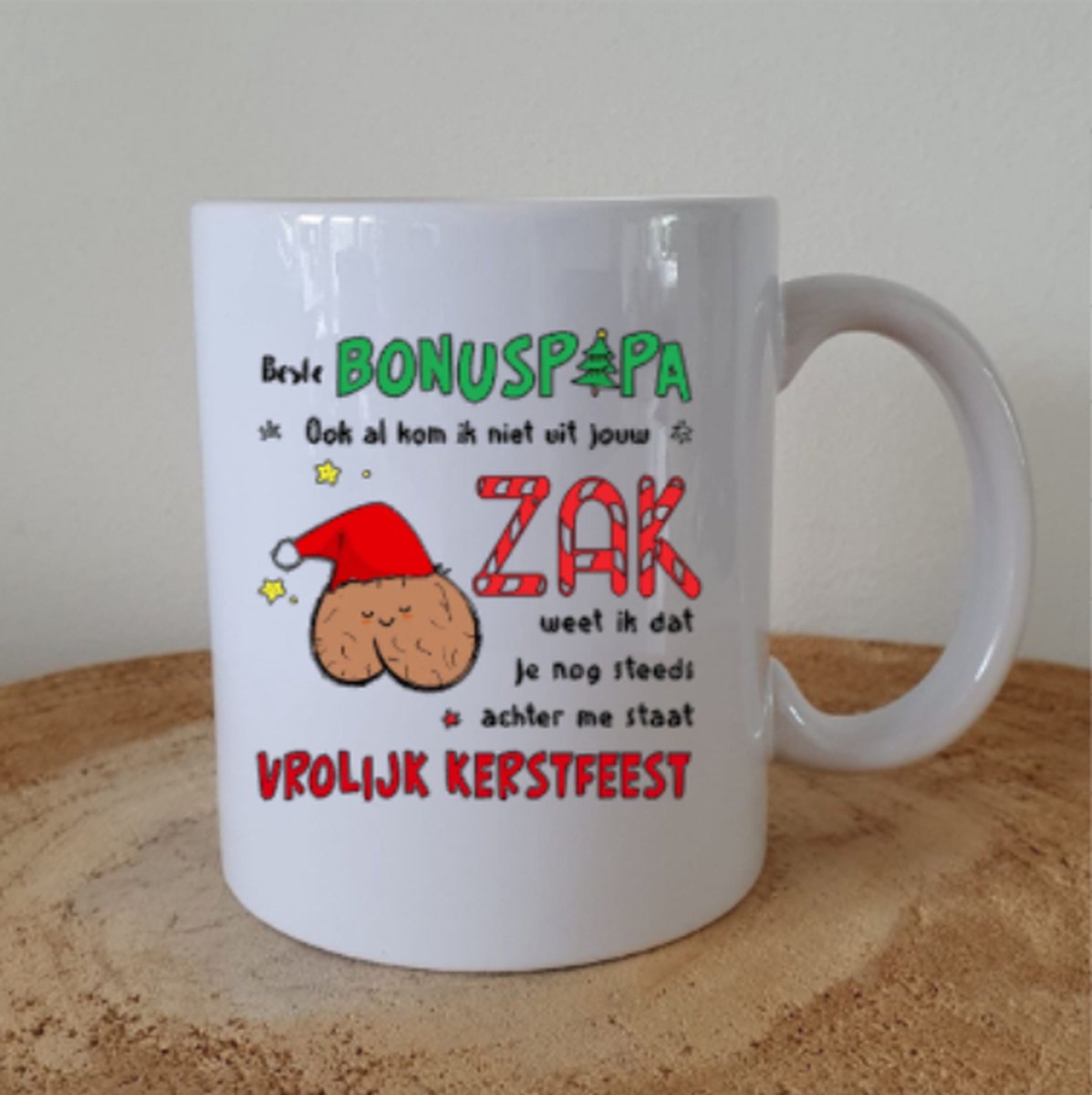 Bonuspapa Kerst - Beker - Feestdagen - Bonusvader