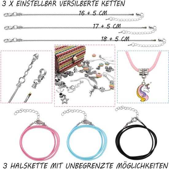 Set de fabrication de bracelets DIY, cadeau pour filles de 6 à 13 ans, kit  de création