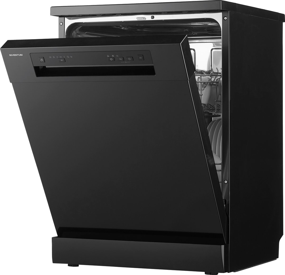 Inventum VVW6036AB vaatwasser - 14 couverts - Bestekmand - 44 dB - 7 programma’s - Deur opent automatisch - Startuitstel - Energielabel C - Vrijstaand - Zwart — afbeelding 7