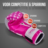 Apollo Bokshandschoenen, PU-Leer, Thaibokshandschoenen, Voor Bokszak, Training, Sparring, Fitness, MMA-Handschoenen, Kickbokshandschoenen, Bokshandschoenen Dames en Heren 12/14/16 oz