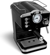Retro koffiezetapparaat - Espresso-zeefdrager, 20 bar - Espressomachine - Cappuccino - Latte macchiato - Afneembaar druppelrooster - Roestvrij staal - Vaatwasmachinebestendige lekbak