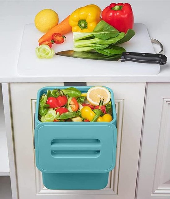 Petite poubelle à compost pour cuisine – 1,3 gallons/5 L pour