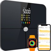 e.volve Premium Smart Scale - Analyse corporelle 16x avec pourcentage de graisse - Pèse-personne numérique avec application - Bluetooth 5.0