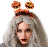 Halloween/horror verkleed diadeem/tiara - met pompoenen - kunststof - voor dames/meisjes