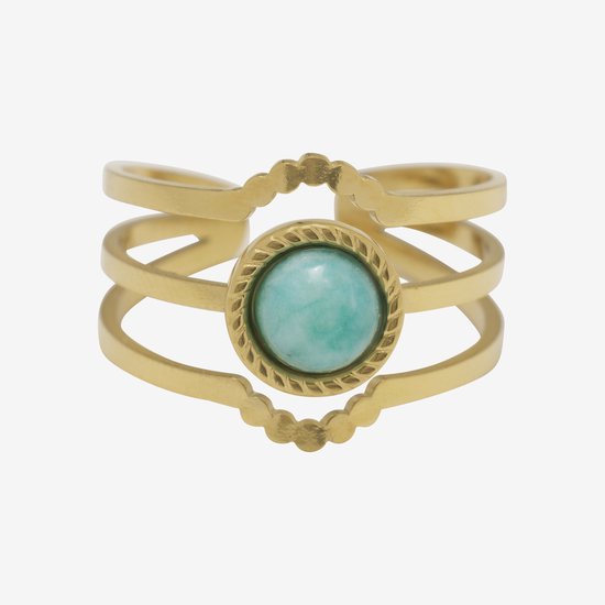 Essenza Blue Stone Ring Gold