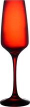 Pasabahce Risus – Rode Glazen/ Champagne Glas – Set van 6 – 195 ml
