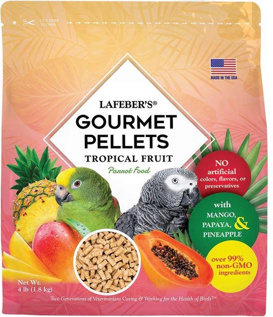 Foto: Lafeber tropical fruit gourmet pellets parrot 1 8 kg