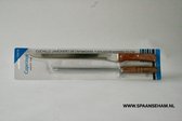 Couteau à jambon espagnol original (extra long) avec manche en bois + fusil à aiguiser